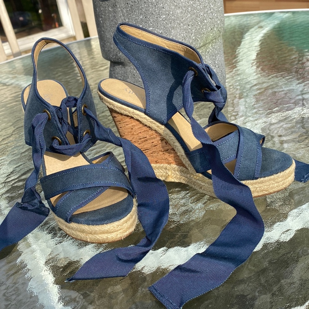 Blue Denim Espadrilles. Perfect for wearing with jeans!